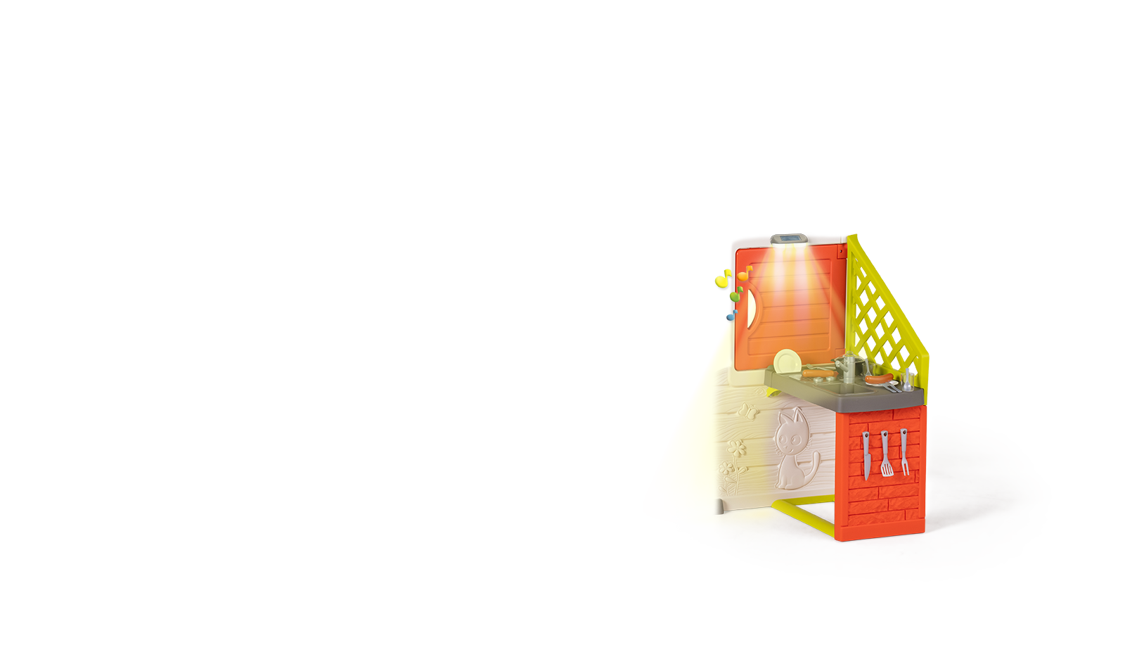 Domeček Přátel prostorný Neo Friends House Smoby se zahrádkou rozšiřitelný 2 dveře 6 oken a piknik stolek 172 cm výška s UV filtrem