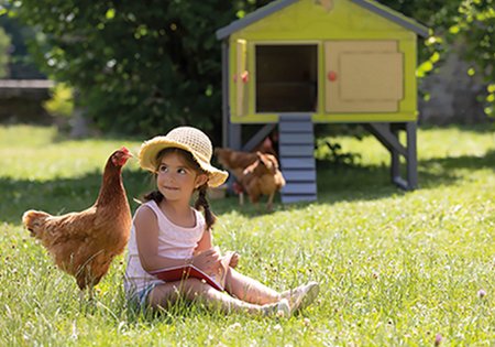 Coteț pentru găini - Coteț pentru 5 găini Cluck Cluck Cottage Green Smoby_1